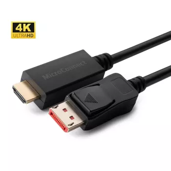 Cable adaptador de vídeo Microconnect MC-DP-HDMI-1004K 1 m DisplayPort negro