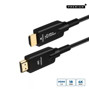 Microconnect HDM191950V2.0AOP cable HDMI 50 m HDMI Type-A (estándar) negro