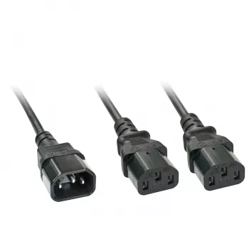 Lindy 2m cable divisor IEC C14 a 2 x IEC C13