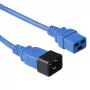 Microconnect PE2019B09 cable de alimentación azul 0,9 m conector hembra C20 conector hembra C19