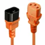 Lindy 0,5 m cable de extensión IEC, naranja