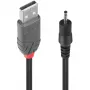 Lindy 1,5 m cable USB a DC 0,7 mm interior / 2,5 mm exterior