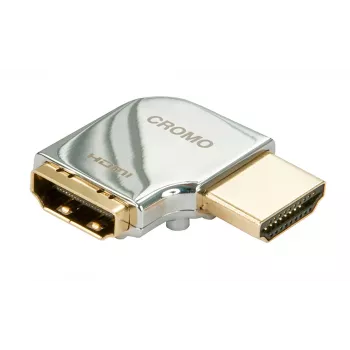 Adaptador acodado 90 grados Lindy CROMO HDMI conector macho a conector hembra - hacia la derecha