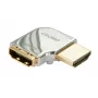 Adaptador acodado 90 grados Lindy CROMO HDMI conector macho a conector hembra - hacia la derecha