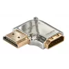 Adaptador acodado 90 grados Lindy CROMO HDMI conector macho a conector hembra - hacia la derecha