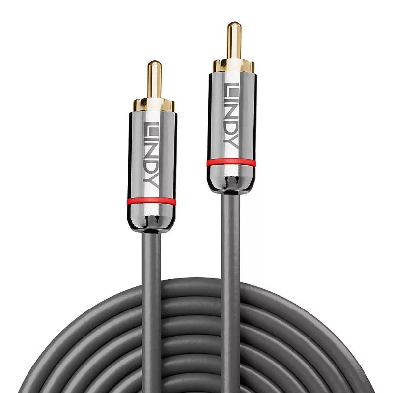 Cable de audio RCA digital Lindy 2 m, Cromo Line