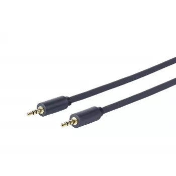 Cable de audio de 3,5 mm Vivolink PROMJ15, macho a macho, 15 m, negro