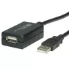 Cable de extensión USB 2.0 VALUE 12 m con repetidor