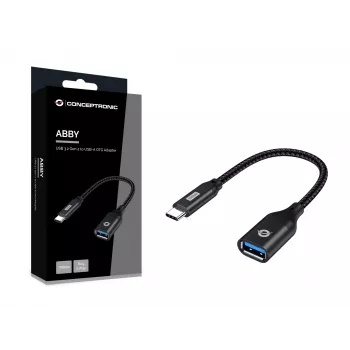 Adaptador OTG Conceptronic ABBY18B USB 3.2 Gen 2 a USB-A