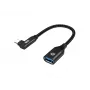 Adaptador OTG Conceptronic ABBY19B USB 3.2 Gen 2 acodado 90° a USB-A