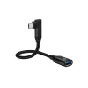 Adaptador OTG Conceptronic ABBY19B USB 3.2 Gen 2 acodado 90° a USB-A