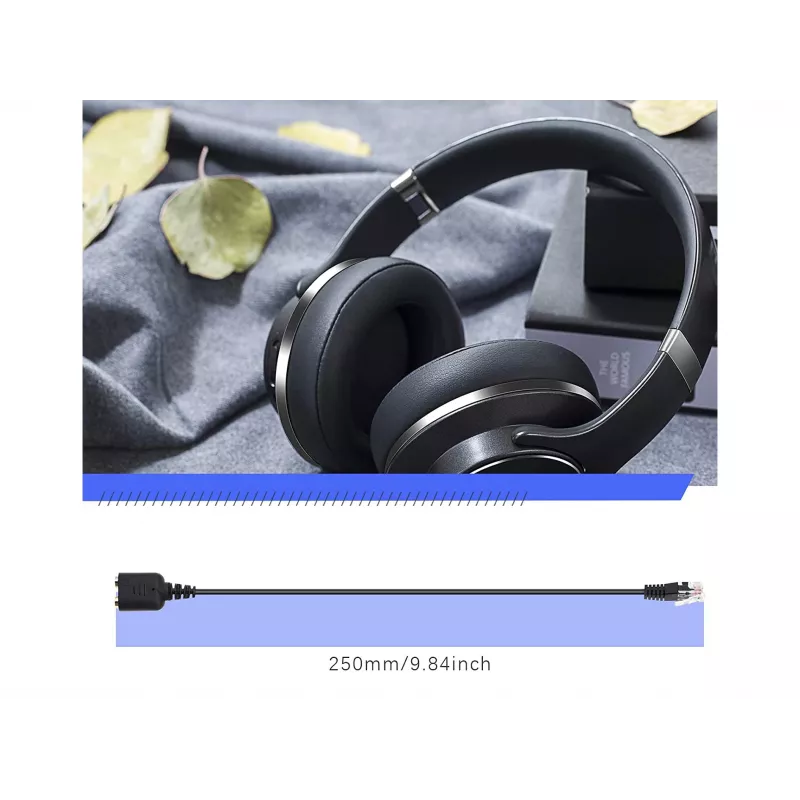 Adaptador de audio Equip RJ9 a 3,5 mm para auriculares negro 0,25 m