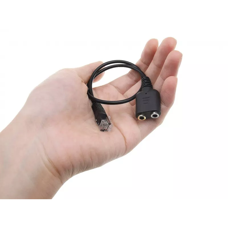 Adaptador de audio Equip RJ9 a 3,5 mm para auriculares negro 0,25 m