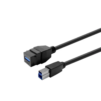 Cable alargador USB 3.0 A a A VivoLink PROKEYUSB3AFBM1B negro, conector hembra a conector hembra, 1 m