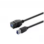 Cable alargador USB 3.0 Type-A a Type-A VivoLink PROKEYUSB3AFBM2B, 2 m, negro