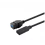 Cable USB 3.0 Type-A a Type-A VivoLink 0,2 m — negro