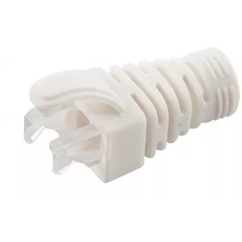 Funda de alivio de tensión MicroConnect CONB65W para cables Cat5e/Cat6/Cat6A hasta 6,5 mm, blanco