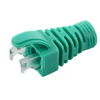 Funda de alivio de tensión MicroConnect CONB65G para cables Cat5e/Cat6/Cat6A hasta 6,5 mm, verde