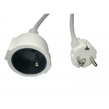 Alargador de corriente MicroConnect MC-PE0300FRW, 3 m de longitud, 16 A de corriente nominal