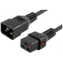 Cable de alimentación MicroConnect MC-C19C20LOCK-1.5M — C19 a C20 con bloqueo IEC, 1,5 m