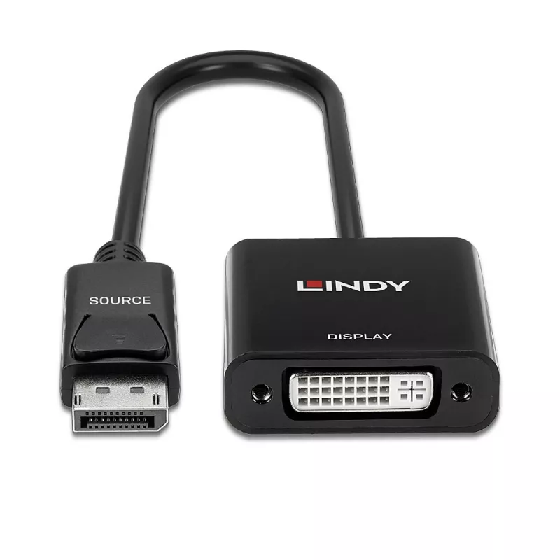 Convertidor de vídeo activo Lindy DisplayPort 1.2 a DVI 41734