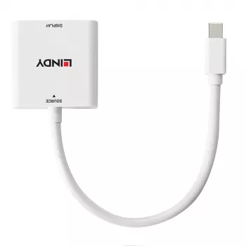 Lindy Mini DisplayPort a DVI convertidor 0,18 m Mini DisplayPort DVI-I