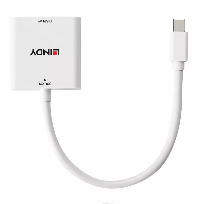 Lindy Mini DisplayPort a DVI convertidor 0,18 m Mini DisplayPort DVI-I