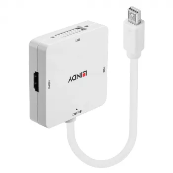 Lindy Mini DisplayPort 1.2 a HDMI 1.4, DVI y VGA convertidor