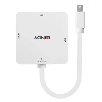 Lindy Mini DisplayPort 1.2 a HDMI 1.4, DVI y VGA convertidor
