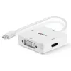 Lindy Mini DisplayPort 1.2 a HDMI 1.4, DVI y VGA convertidor