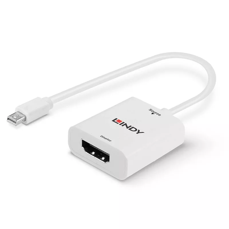 Lindy Mini DisplayPort 1.2 a HDMI 2.0 18G convertidor activo