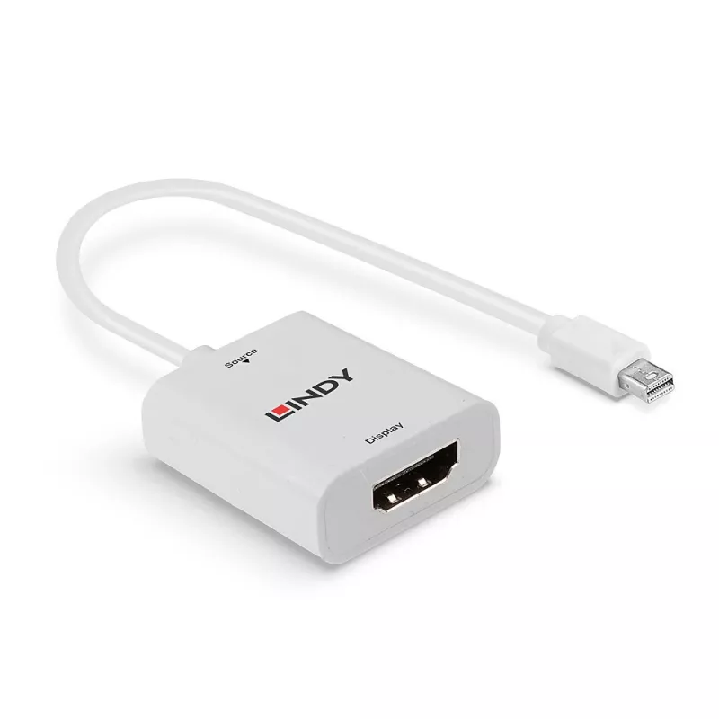 Lindy Mini DisplayPort 1.2 a HDMI 2.0 18G convertidor activo