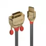 Lindy 0,5 m cable HDMI a DVI-D, Gold Line