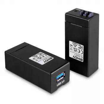 Transmisor y receptor AV Lindy 200 m Fibre Optic USB 3.0 Extender