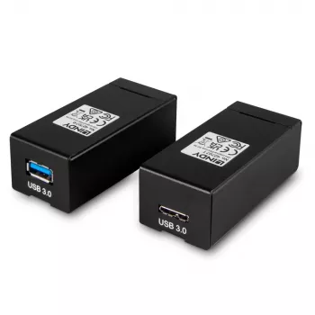 Transmisor y receptor AV Lindy 200 m Fibre Optic USB 3.0 Extender