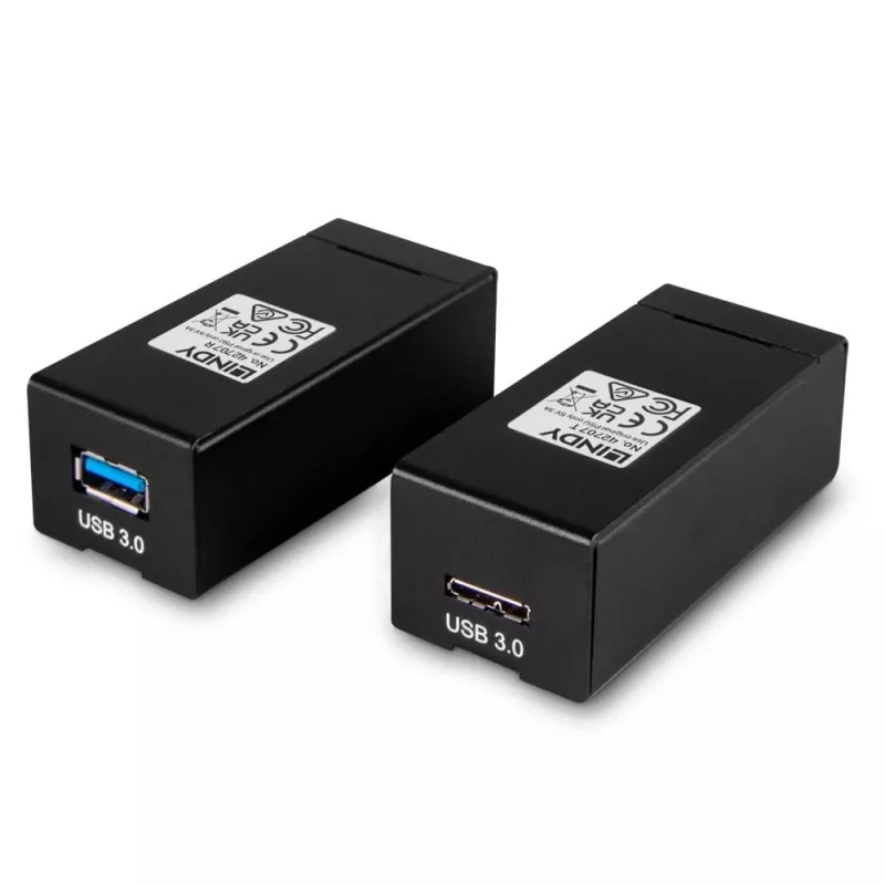 Transmisor y receptor AV Lindy 200 m Fibre Optic USB 3.0 Extender