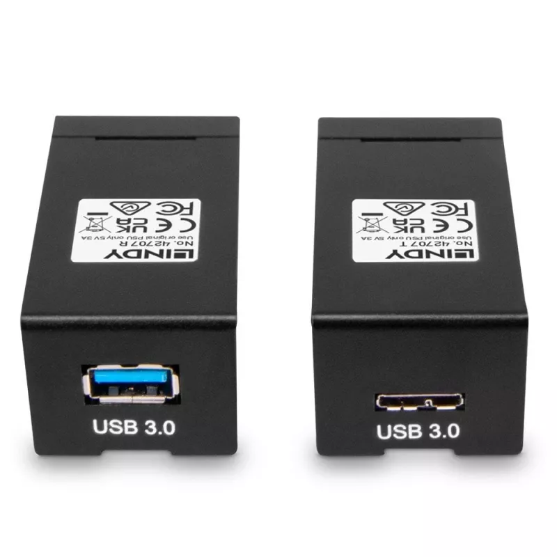 Transmisor y receptor AV Lindy 200 m Fibre Optic USB 3.0 Extender