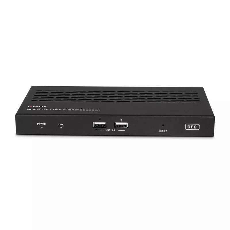 Receptor AV Lindy 4K30 HDMI y USB over IP System – Decoder