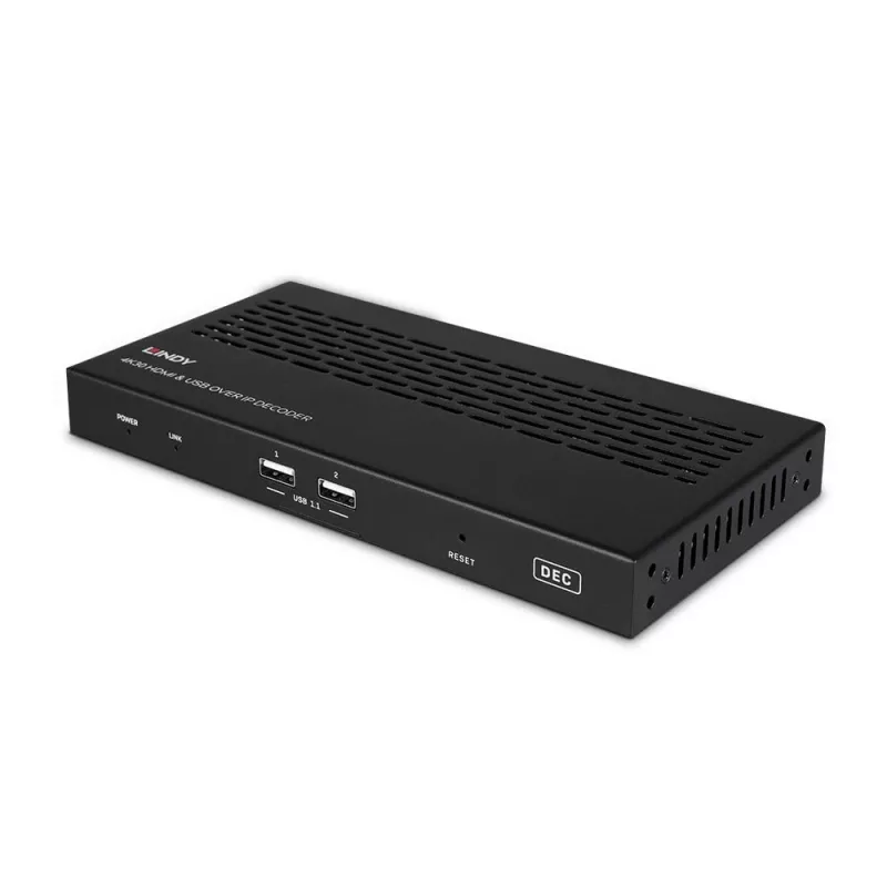 Receptor AV Lindy 4K30 HDMI y USB over IP System – Decoder