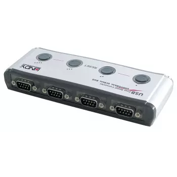 USB a 4 puertos serie convertidor Lindy 42858