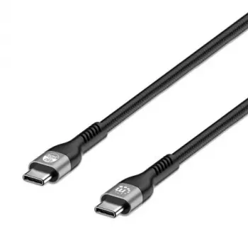 Cable Manhattan USB-C a USB-C 240W 2m conector macho a conector macho negro 480 Mbit/s