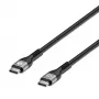 Cable Manhattan USB-C a USB-C 240W 2m conector macho a conector macho negro 480 Mbit/s