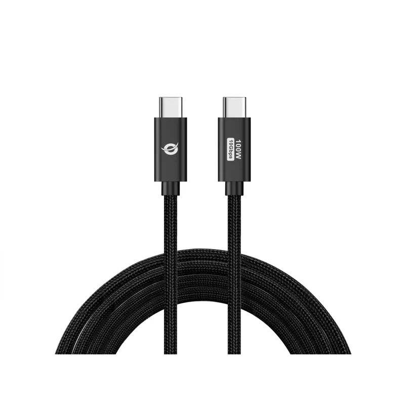 Cable Conceptronic ETTA02B20 USB 3.2 Gen 2 C-C PD 3.0 100W 2M, 20V 5A, 10Gbps, E-Mark