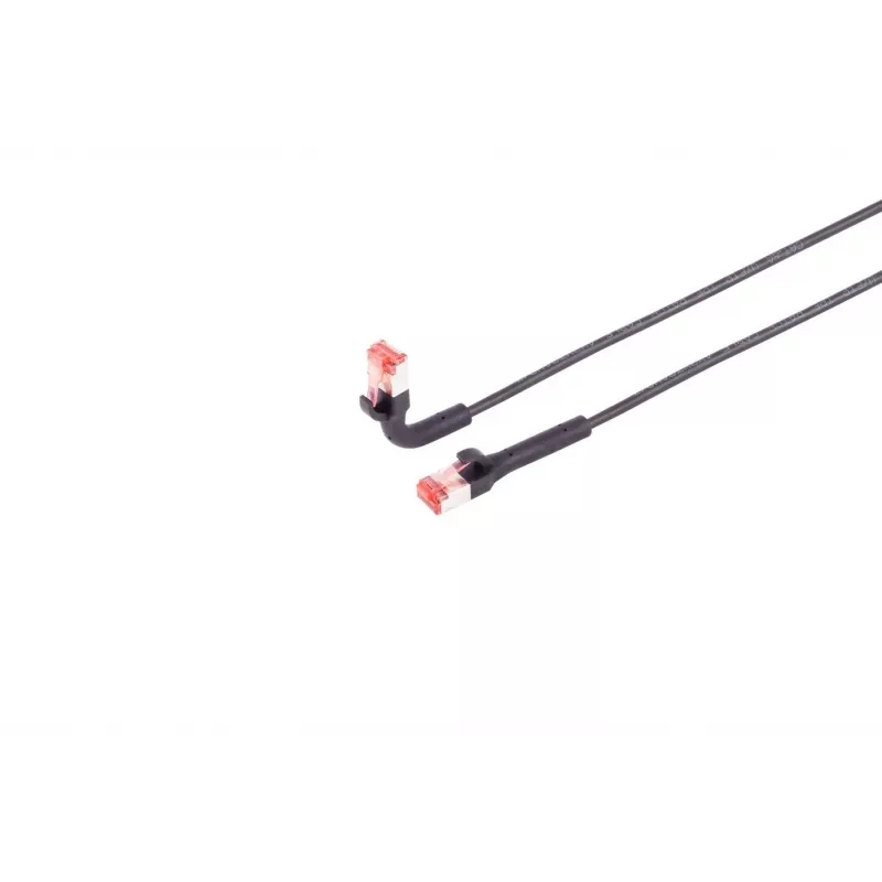 Cable de red Lanview LV-6AFTP-FLEX-ANG-02B RJ45 Cat6A 2 m Negro