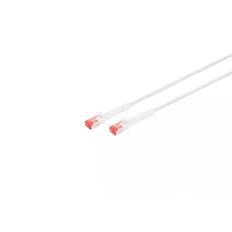 Cable de red Lanview LV-6AFTP-FLEX-ANG-075W RJ45 Cat6A 0,75 m Blanco