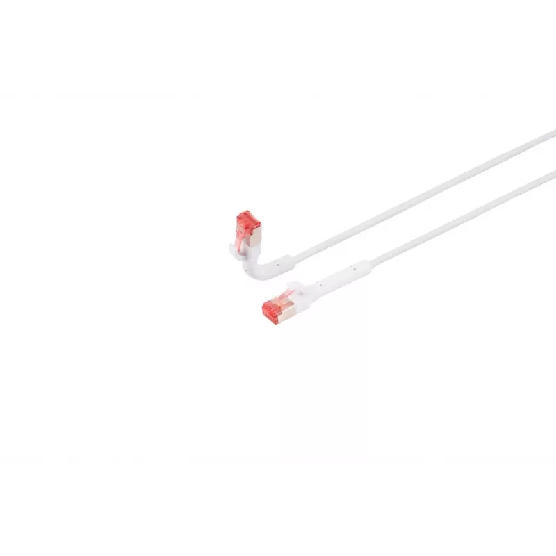 Cable de red Lanview LV-6AFTP-FLEX-ANG-075W RJ45 Cat6A 0,75 m Blanco
