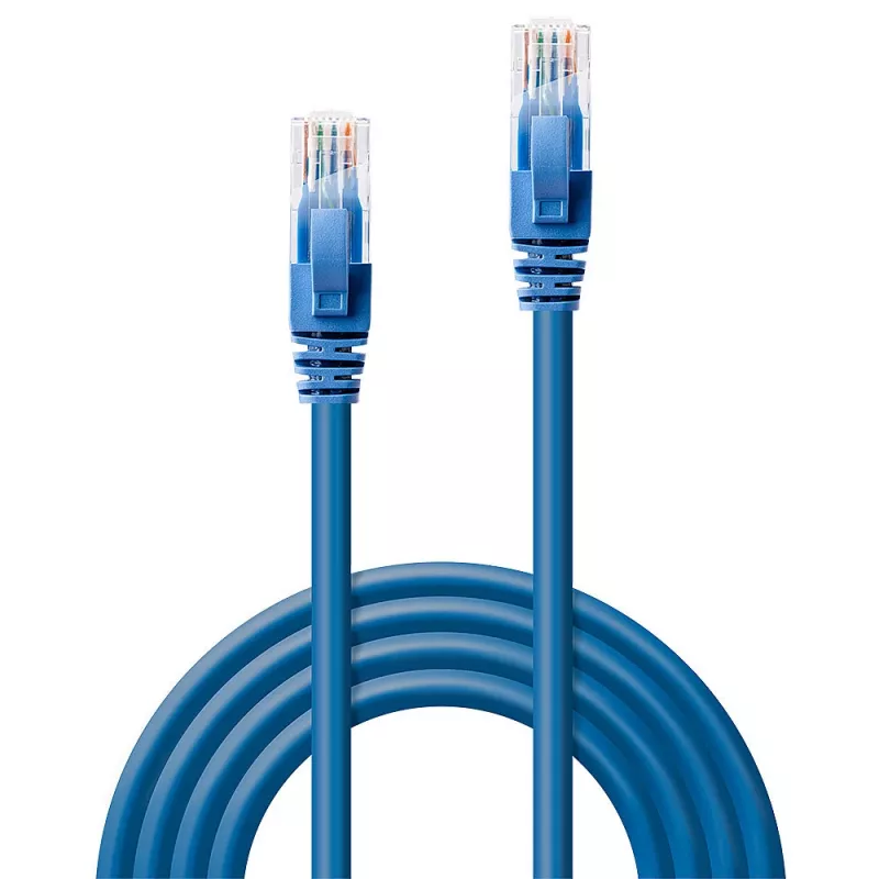 Lindy Cable de red Cat.6 U/UTP de 3 m, Azul