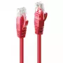 Cable de red Lindy 3m Cat.6 RJ-45 U/UTP rojo