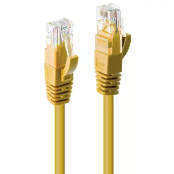 Lindy 5m Cat.6 U/UTP cable de red, amarillo