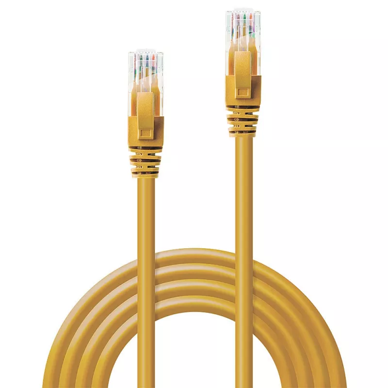 Cable de red Lindy 20 m Cat.6 RJ-45 U/UTP amarillo